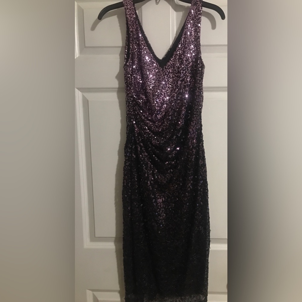 David Meister Formal Purple Party Dress Size 6
